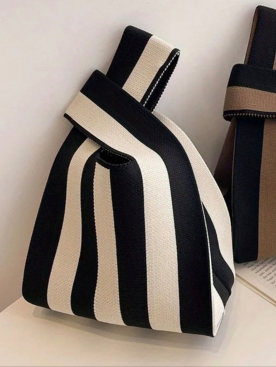 Handbags - Striped Handbag